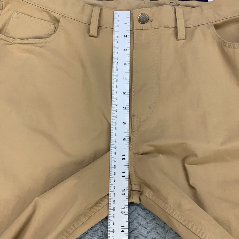 Vineyard Vines Performance Pants Mens 40x32 Tan Khaki Athletic Taper Stretch - Picture 6 of 12
